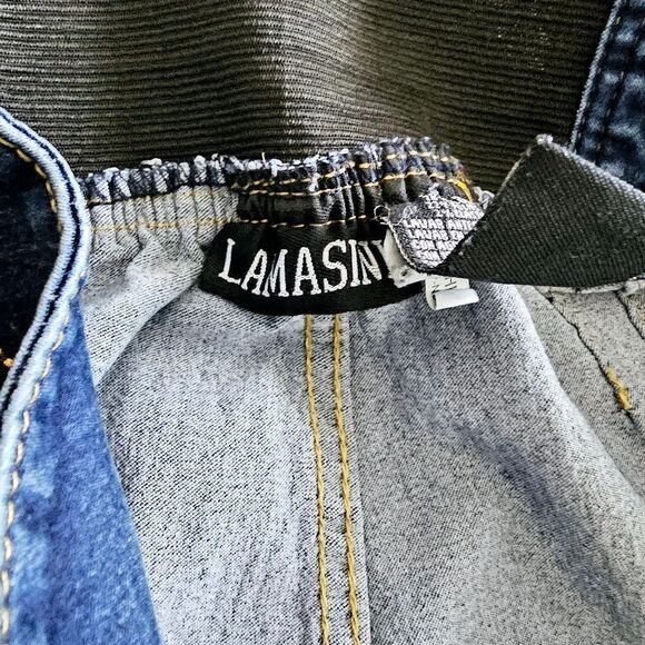 Lamasini skinny jeans 13 button fly elastic waist big butts - Picture 7 of 12